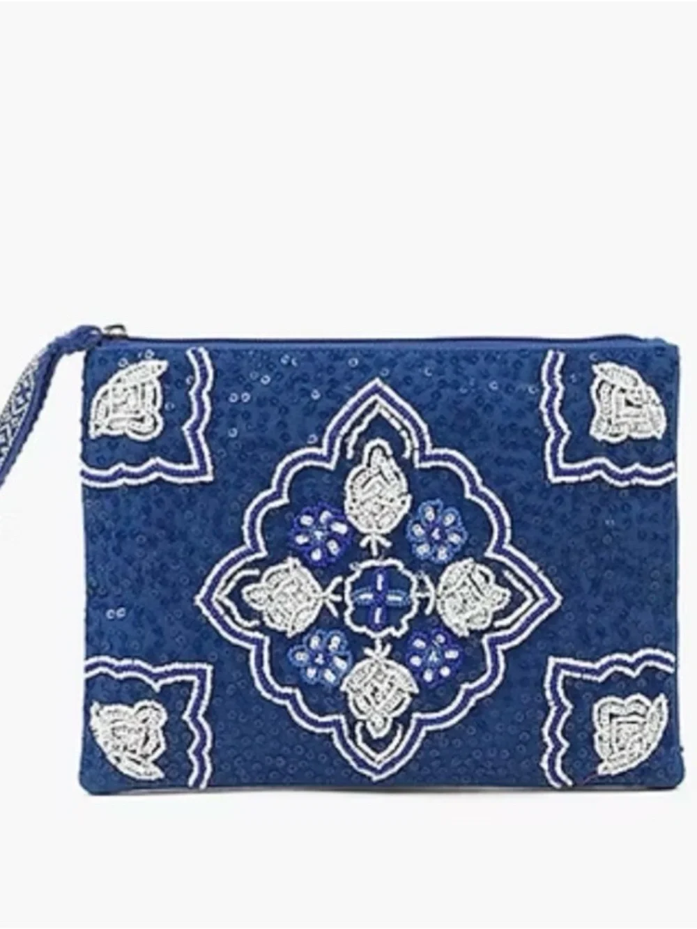 America & Beyond Tote With Bag Strap and Pouch oriental Blue